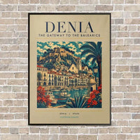 Thumbnail for DENIA - Poster - Canvas Framed - Beige