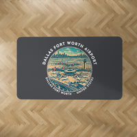 Thumbnail for Dallas Fort Worth International Airport (DFW) Carpets - Carpet Rectangle - Badge - Dark Gray V2