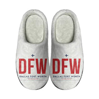 Thumbnail for Dallas Fort Worth International Airport (DFW) Slippers & Flip Flops - Slippers - Cotton - Code - Same - White