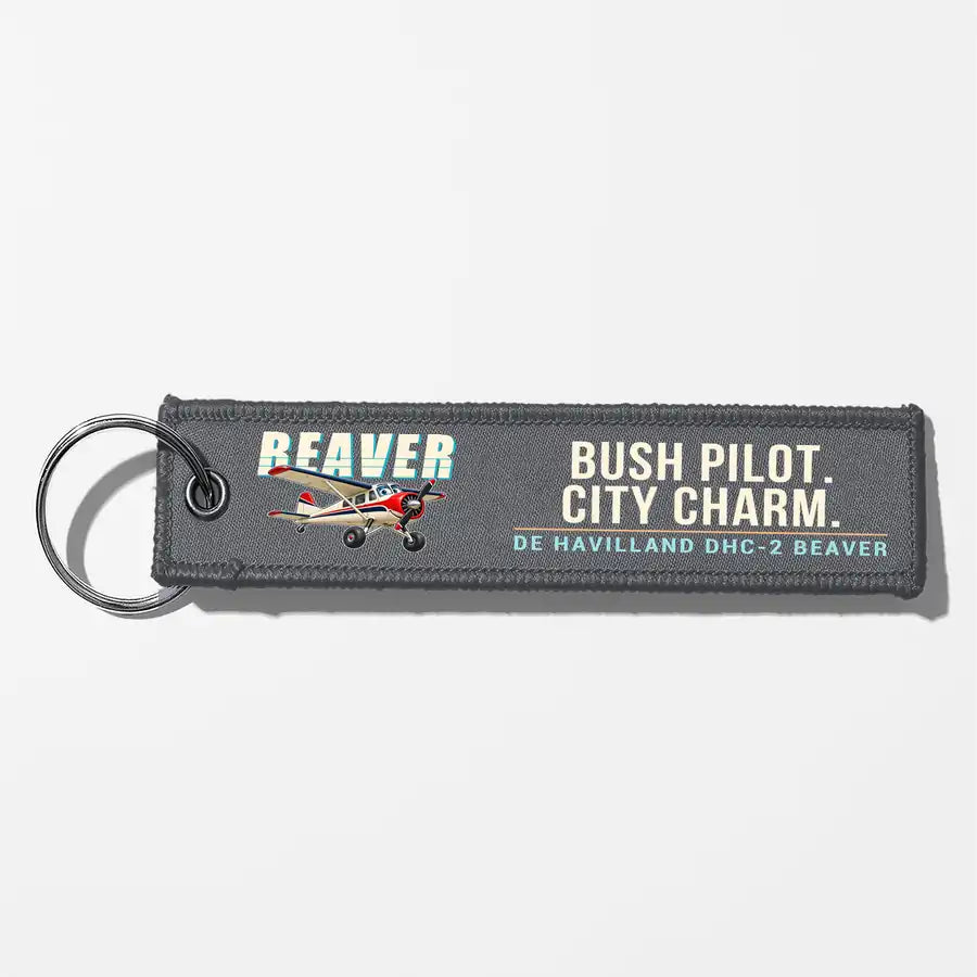 DHC-2 Beaver Mk I Aviator Key Chains - Gray - Cartoon