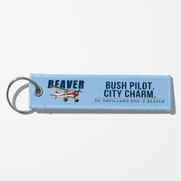 Thumbnail for DHC-2 Beaver Mk I Aviator Key Chains - Light Blue - Cartoon