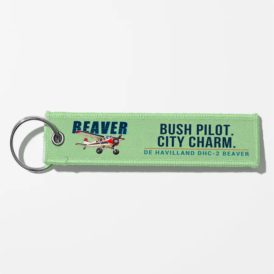 DHC-2 Beaver Mk I Aviator Key Chains - Light Green - Cartoon