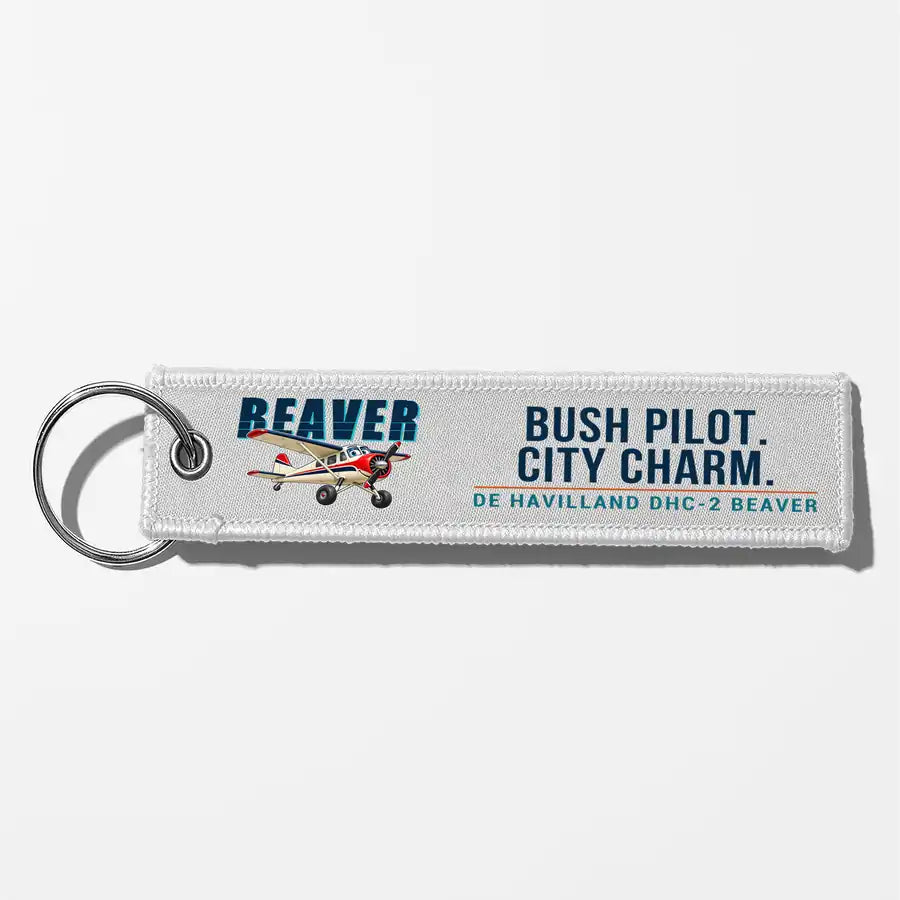 DHC-2 Beaver Mk I Aviator Key Chains - White - Cartoon