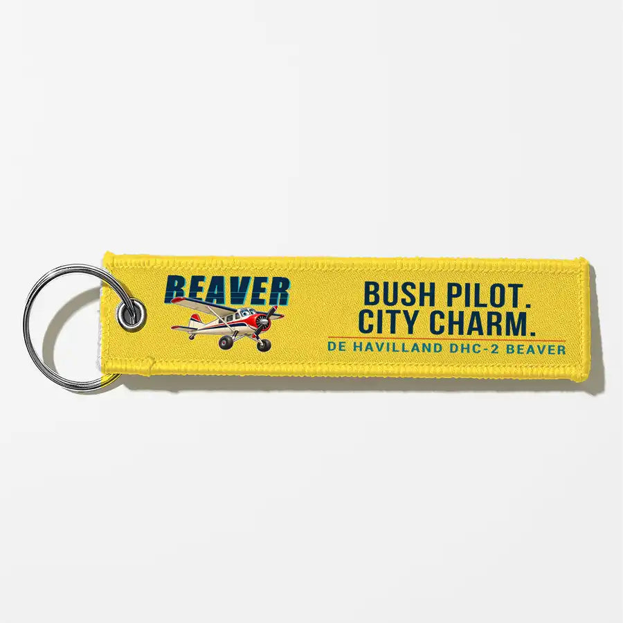 DHC-2 Beaver Mk I Aviator Key Chains - Yellow - Cartoon
