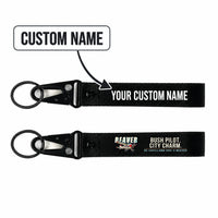 Thumbnail for DHC-2 Beaver Mk I Hawk-Shaped Key Chains - Black - Cartoon - Personalized