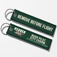 Thumbnail for DHC-2 Beaver Mk I Aviator Key Chains - Dark Green - Cartoon - Remove Before Flight