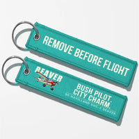 Thumbnail for DHC-2 Beaver Mk I Aviator Key Chains - Turquoise - Cartoon - Remove Before Flight