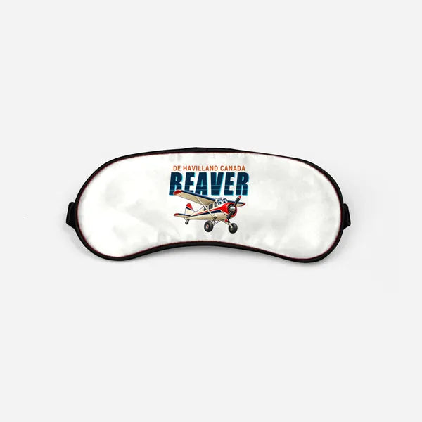 DHC-2 Beaver Mk I - Cartoon - Sleep Mask - White