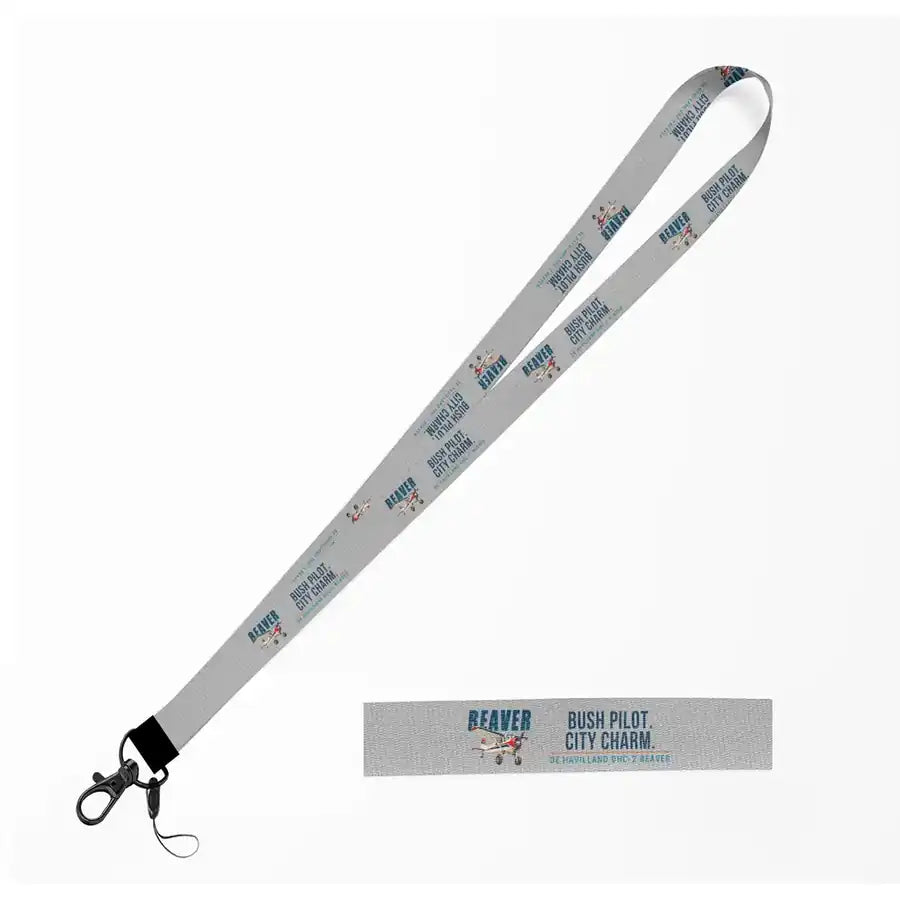 DHC-2 Beaver Mk I Lanyard & ID Holders lanyard - Cartoon - Light Gray