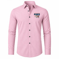 Thumbnail for DHC-2 Beaver Mk I - Long Sleeve Shirt - Cartoon - Pink