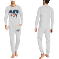 Thumbnail for DHC-2 Beaver Mk I - Men Pajamas - Cartoon Chest - Light Gray