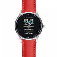 Thumbnail for DHC-2 Beaver Mk I - Original + Name - Leather Strap - Red Leather Strap
