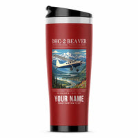 Thumbnail for DHC-2 Beaver Mk I - Poster + Name - Stainless Steel (No Holder) - Red