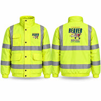 Thumbnail for DHC-2 Beaver Mk I Reflective Winter Jackets - Cartoon - Fluorescent Yellow