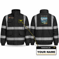 Thumbnail for DHC-2 Beaver Mk I Reflective Winter Jackets - Poster + Name - Black