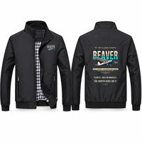 Thumbnail for DHC-2 Beaver Mk I Stylish Jackets - Stand Collar - Original - Black