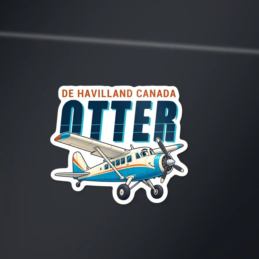 DHC-3 Otter - Cartoon Die-Cut - Die-Cut - Dark Car