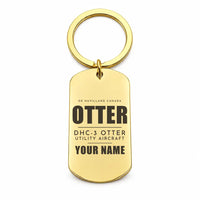 Thumbnail for DHC-3 Otter - Key Chain - Tag + Name - Gold