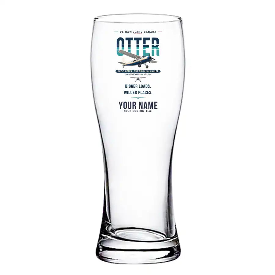 DHC-3 Otter - Original + Name - Pilsner Beer Glass
