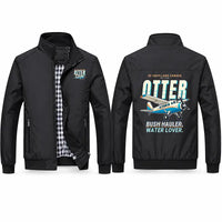 Thumbnail for DHC-3 Otter Stylish Jackets - Stand Collar - Cartoon - Black