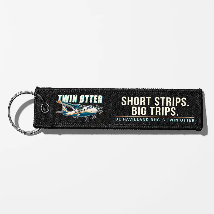 DHC-6 Twin Otter Classic 300-G Aviator Key Chains - Black - Cartoon