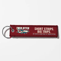 Thumbnail for DHC-6 Twin Otter Classic 300-G Aviator Key Chains - Dark Red - Cartoon
