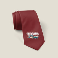 Thumbnail for DHC-6 Twin Otter Classic 300-G - Cartoon - Tie - Dark Red