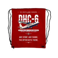 Thumbnail for DHC-6 Twin Otter Classic 300-G - Drawstring Bag - Original - Red
