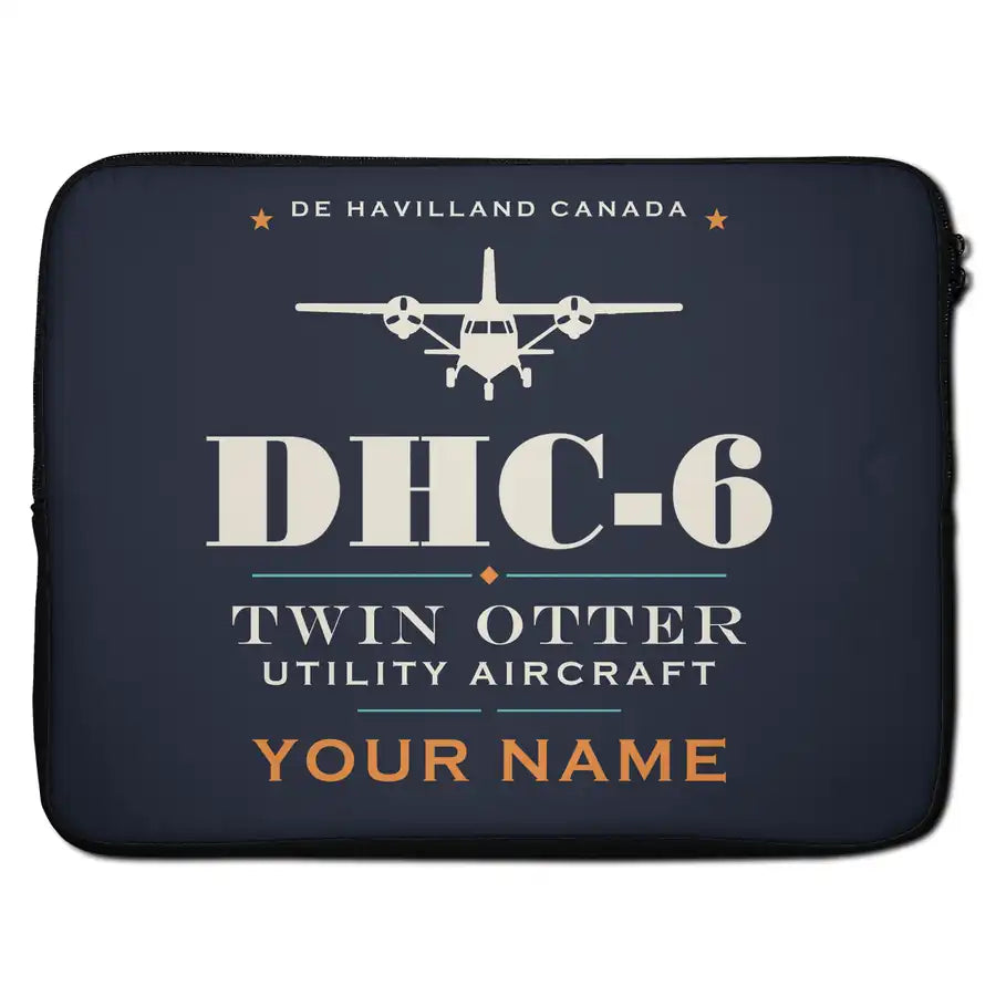 DHC-6 Twin Otter Classic 300-G - Heritage + Name - Laptop Sleeve