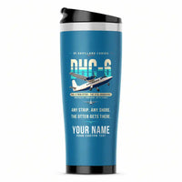 Thumbnail for DHC-6 Twin Otter Classic 300-G - Original + Name - Stainless Steel (No Holder) - Light Blue