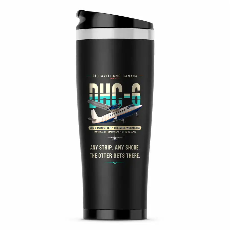 DHC-6 Twin Otter Classic 300-G - Original - Stainless Steel (No Holder) - Black