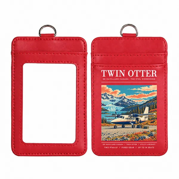 DHC-6 Twin Otter Classic 300-G - Poster - ID Card Holder - Red