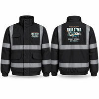 Thumbnail for DHC-6 Twin Otter Classic 300-G Reflective Winter Jackets - Cartoon - Black