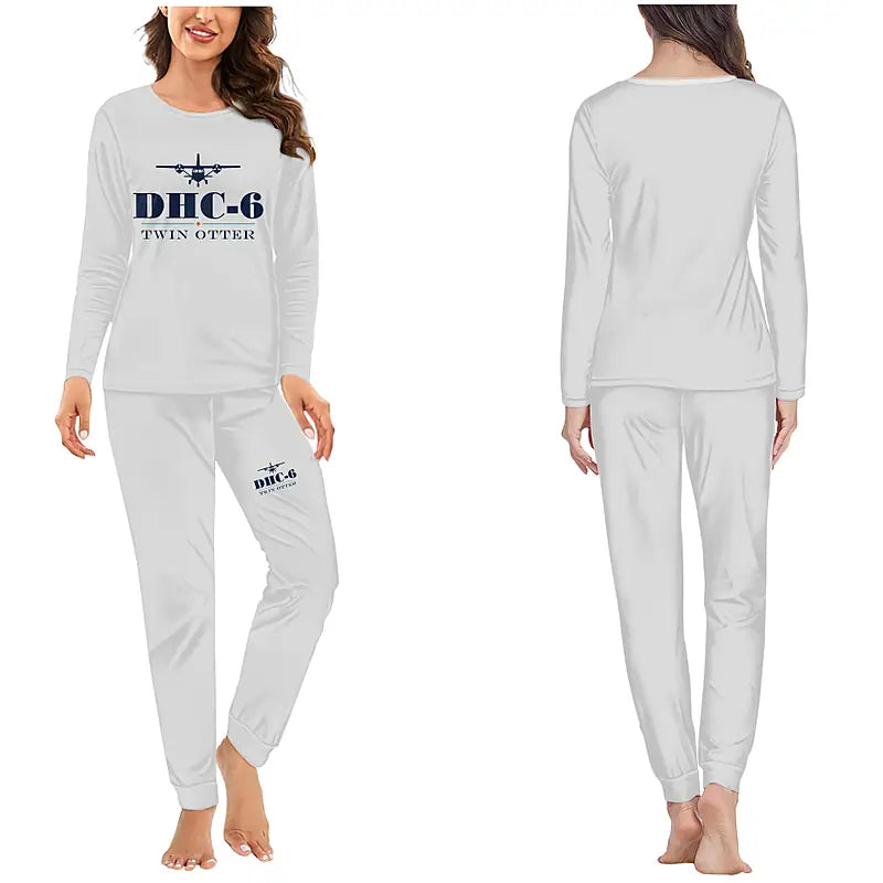 DHC-6 Twin Otter Classic 300-G - Women Pajamas - Heritage Chest - Light Gray