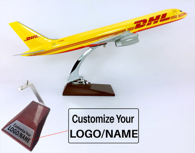 DHL Boeing 757 Airplane Model (Special Handmade 47CM) aviation themed special-edition big-scale model aircraft, diecast metal.