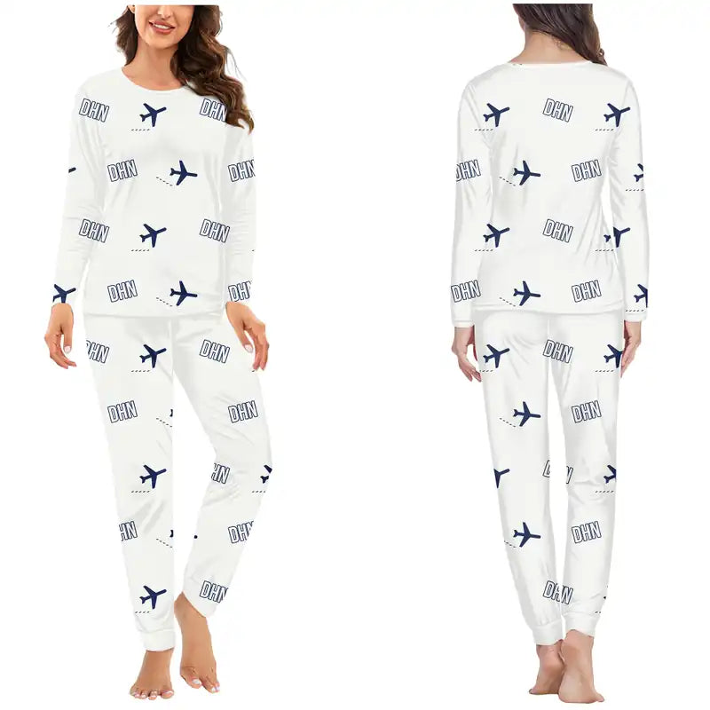 Dothan Regional Airport (DHN) Pajamas - Women Pajamas - White