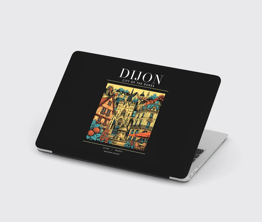 DIJON - Poster - MacBook Case - Black
