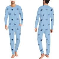 Thumbnail for Dien Bien Phu Airport (DIN) Pajamas - Men Pajamas - Light Blue