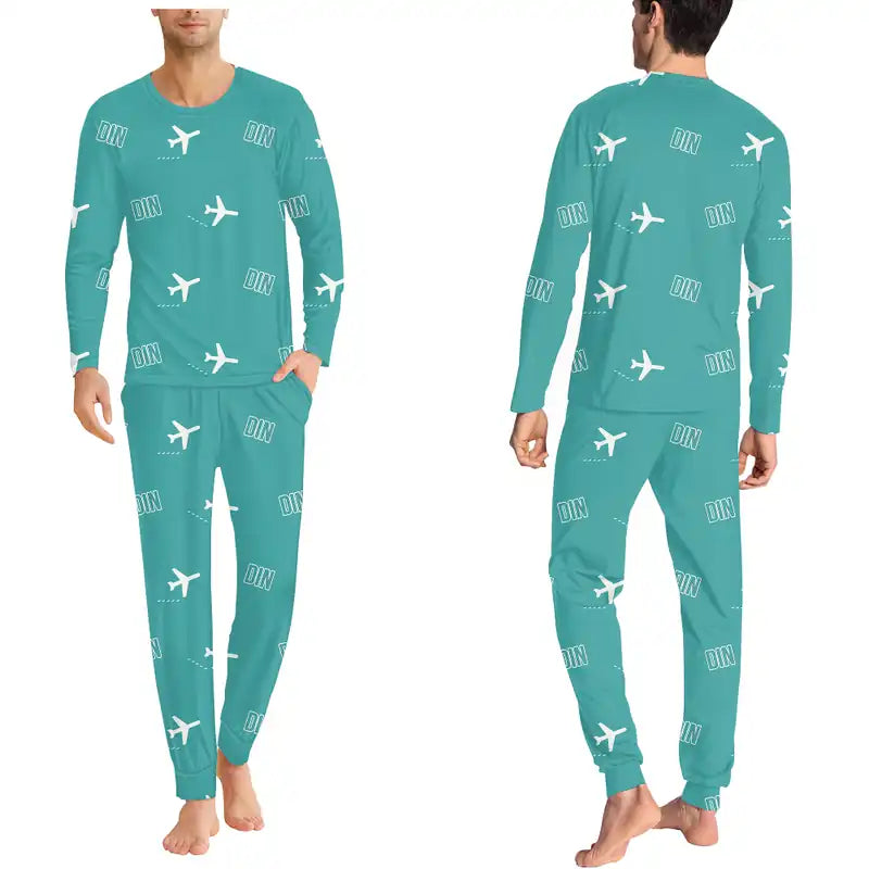 Dien Bien Phu Airport (DIN) Pajamas - Men Pajamas - Turquoise