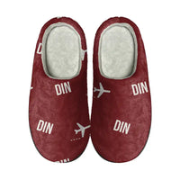 Thumbnail for Dien Bien Phu Airport (DIN) Slippers & Flip Flops - Slippers - Cotton - Pattern - Dark Red