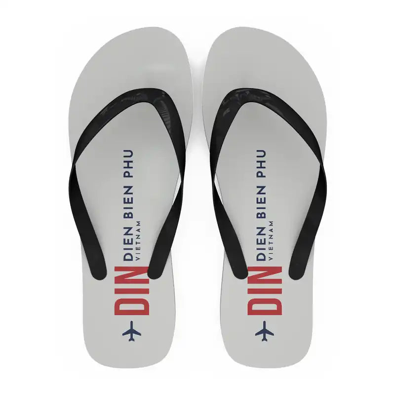 Dien Bien Phu Airport (DIN) Slippers & Flip Flops - Slippers - Flip Flops - Code - White