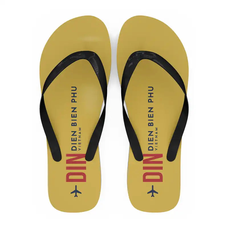 Dien Bien Phu Airport (DIN) Slippers & Flip Flops - Slippers - Flip Flops - Code - Yellow