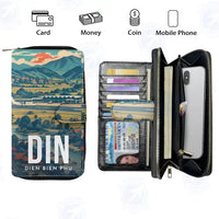 Thumbnail for Dien Bien Phu Airport (DIN) Leather Wallets - Zip Long Wallet - Scene