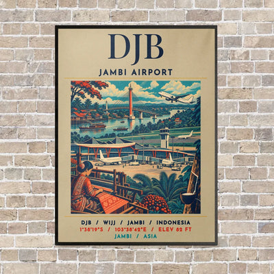 DJB - Poster - Canvas Framed - Beige
