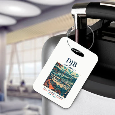 DJB - Poster - Luggage Tag - White