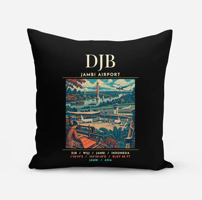 DJB - Poster - Pillow - Black