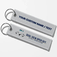 Thumbnail for DJI Air 3 Drone Aviator Key Chains - Light Gray - Personalized
