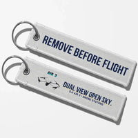 Thumbnail for DJI Air 3 Drone Aviator Key Chains - White - Remove Before Flight