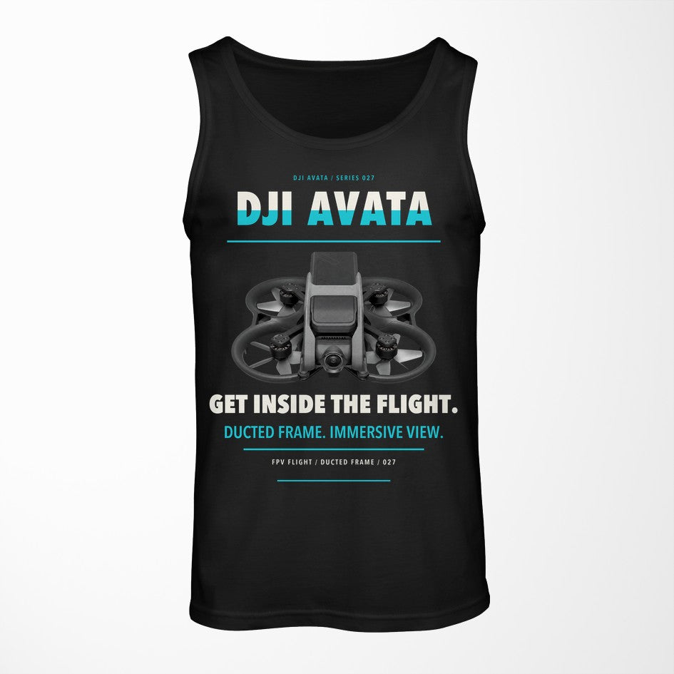 DJI Avata design on black tank top