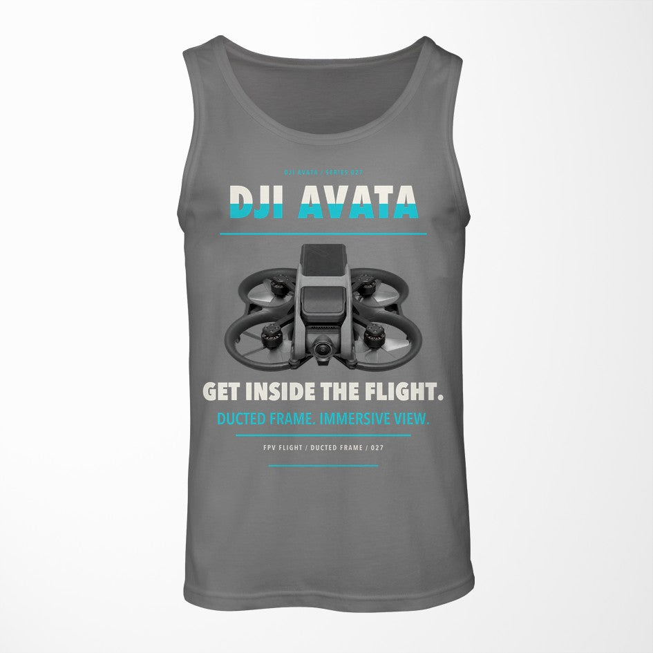 DJI Avata design on gray tank top